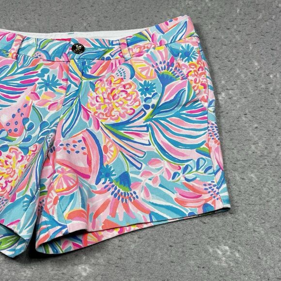 Lilly Pulitzer Shorts Womens Size 4 Tropical Punch Knit Callahan Fruit Pattern - Picture 5 of 12